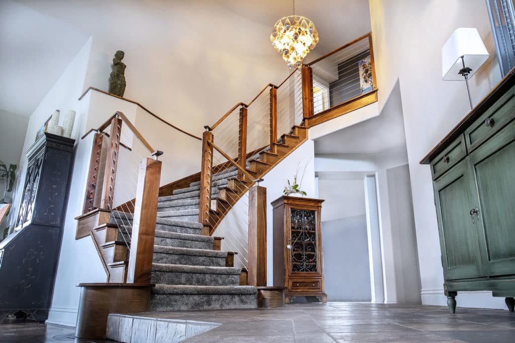 Stairway Railing Ideas for Custom Home Builders